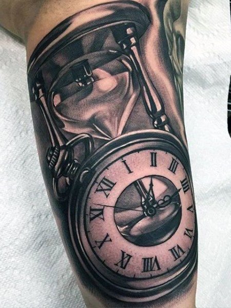 clock tattoos and their meanings for men