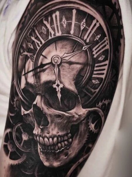 clock tattoos and their meanings for men