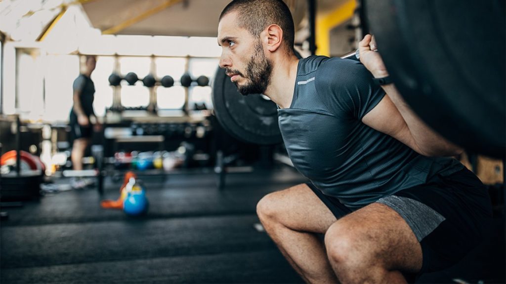 Man Lifting Weights 