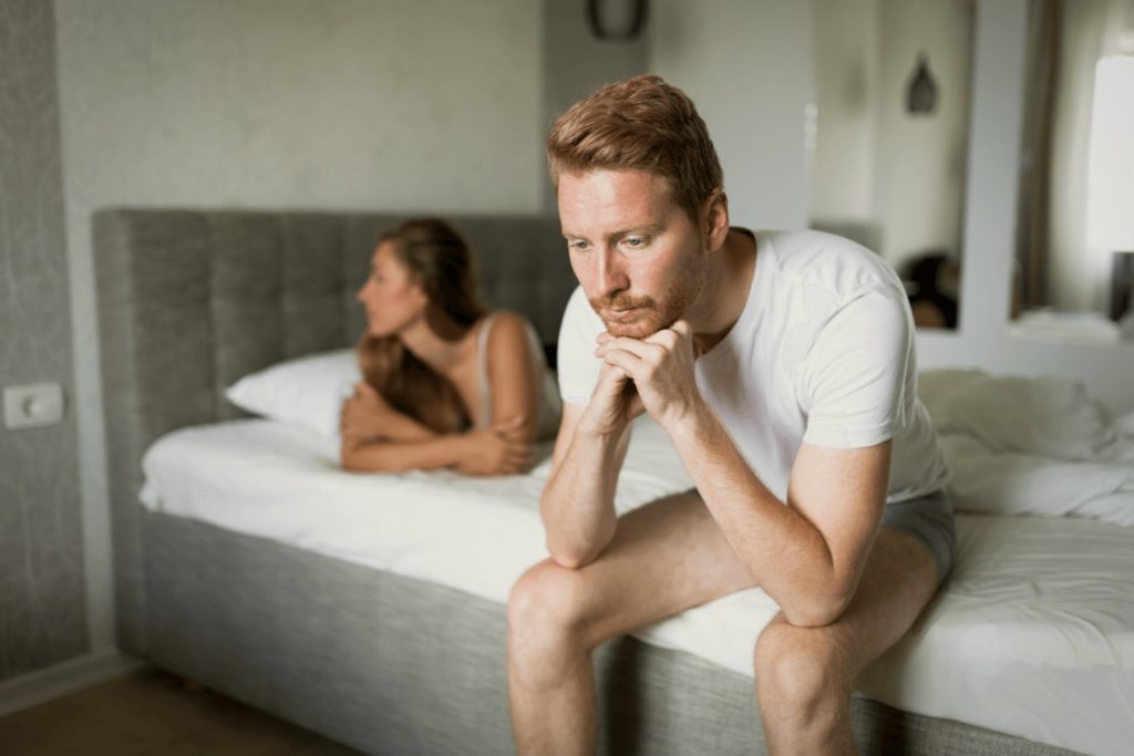man Mental Health in Bed 