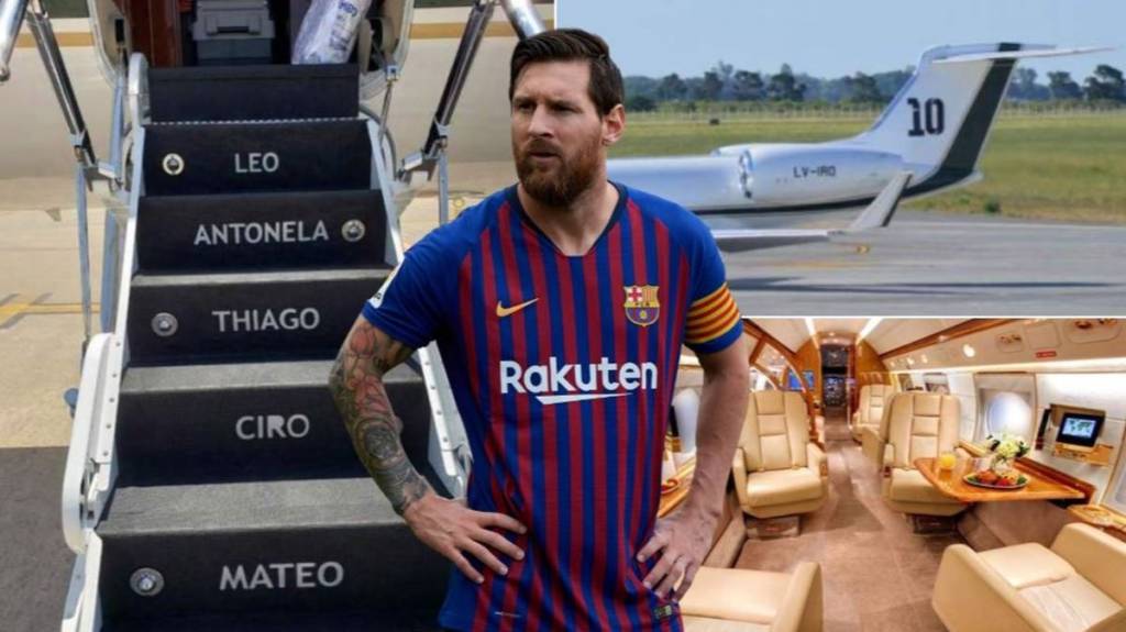 Lionel Messi‘s Private Jet - Gulfstream V