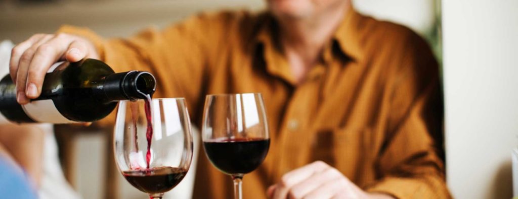 different types of wine and food combination for men