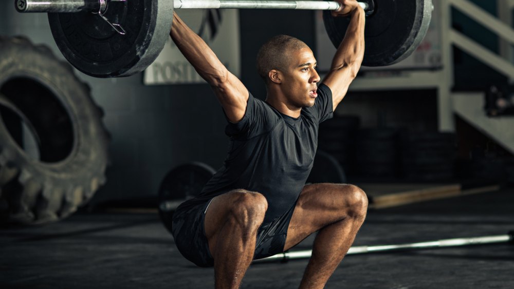 Man Lifting Weights 