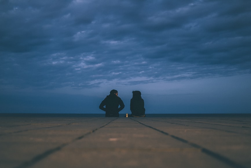 Two People sitting