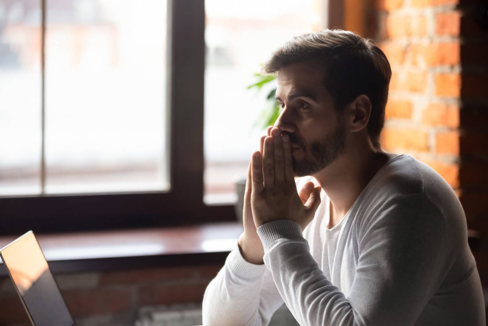 Man Thinking Hard