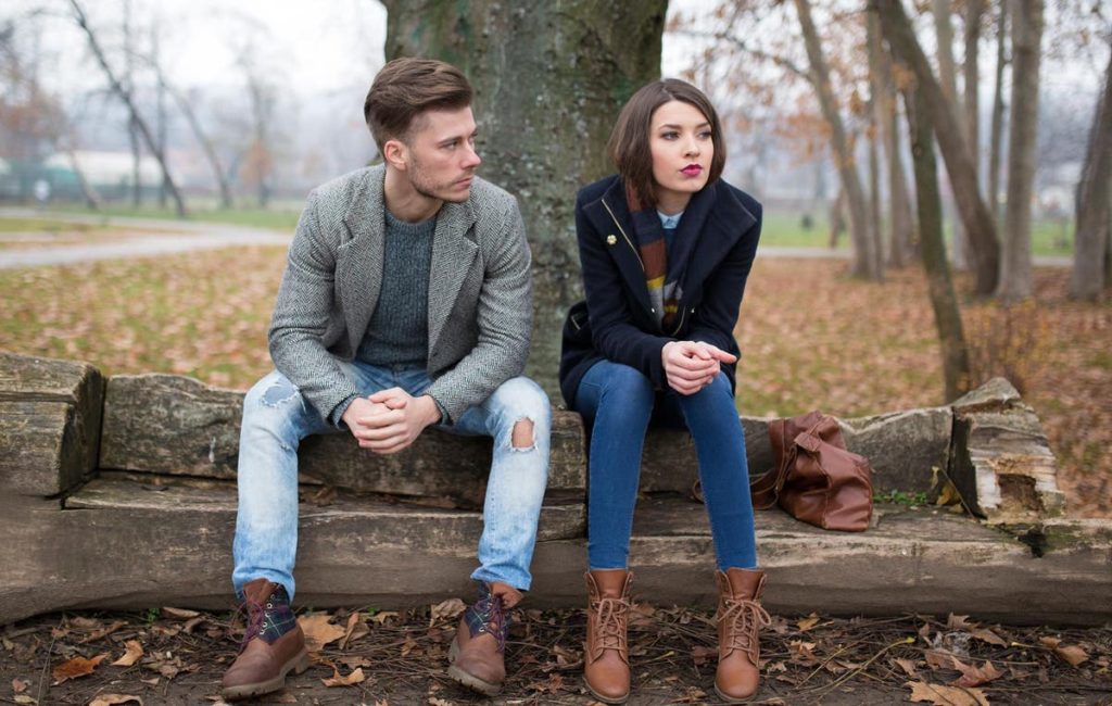 Young couple having conflict