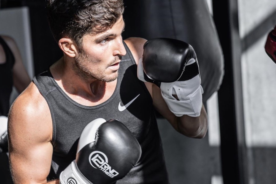 Man Kick Boxer Training 
