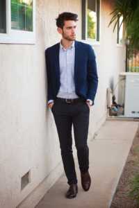Black Pants with Brown Shoes Outfits Fashion for Men