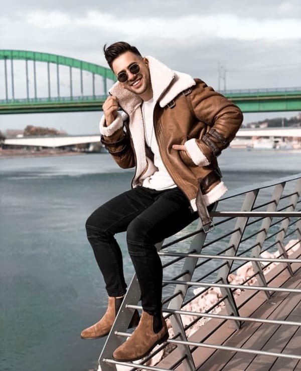 Black Pants with Brown Shoes Outfits Fashion for Men