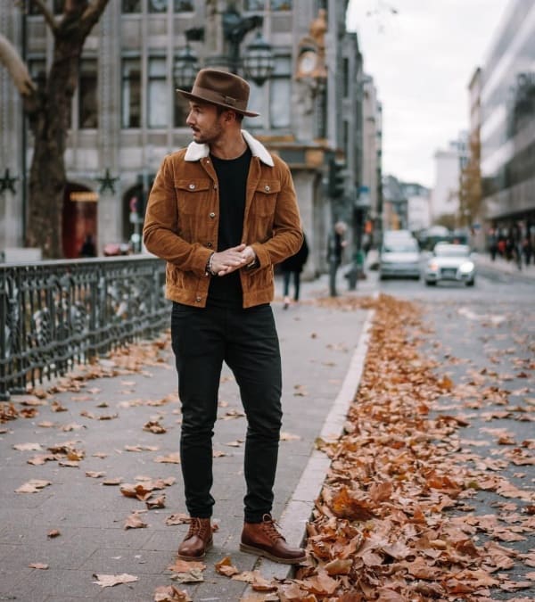 Black Pants with Brown Shoes Outfits Fashion for Men