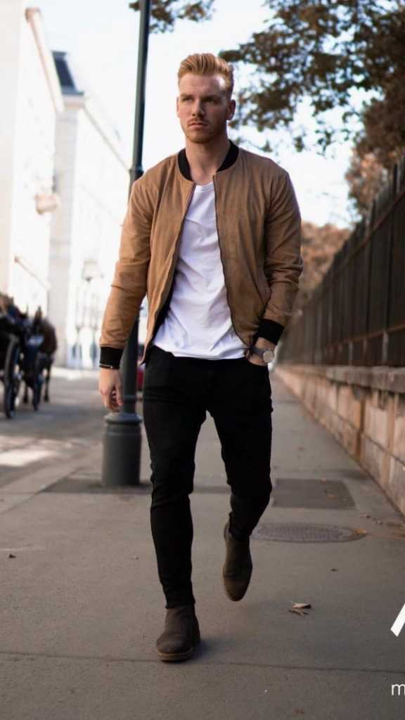 Black Pants with Brown Shoes Outfits Fashion for Men