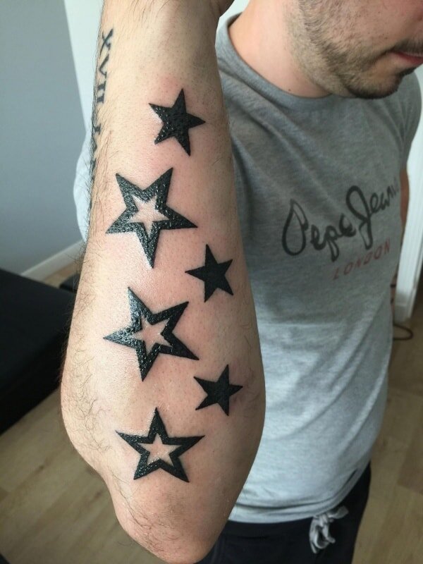 star tattoos for men