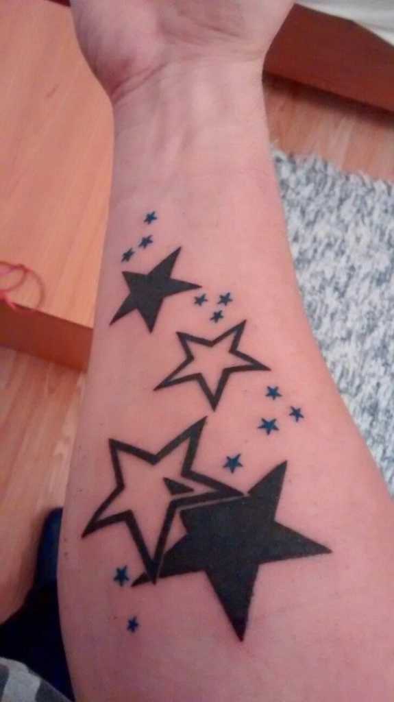star tattoos for men