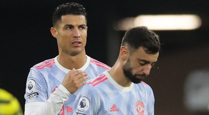 Ronaldo Frustrated during Saturday Night Match