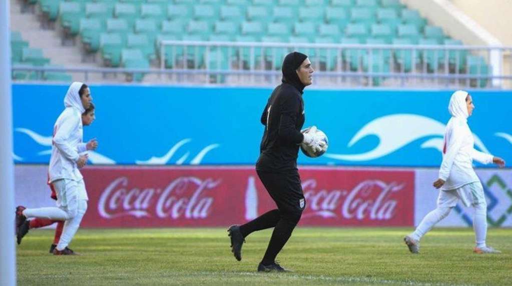 Iran's women team accused by rivals of playing man as a goalkeeper