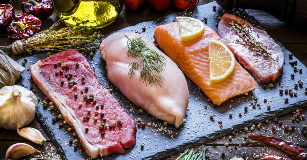 meat, poultry, and fish 
