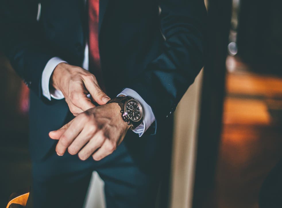 Man wearing  suit 