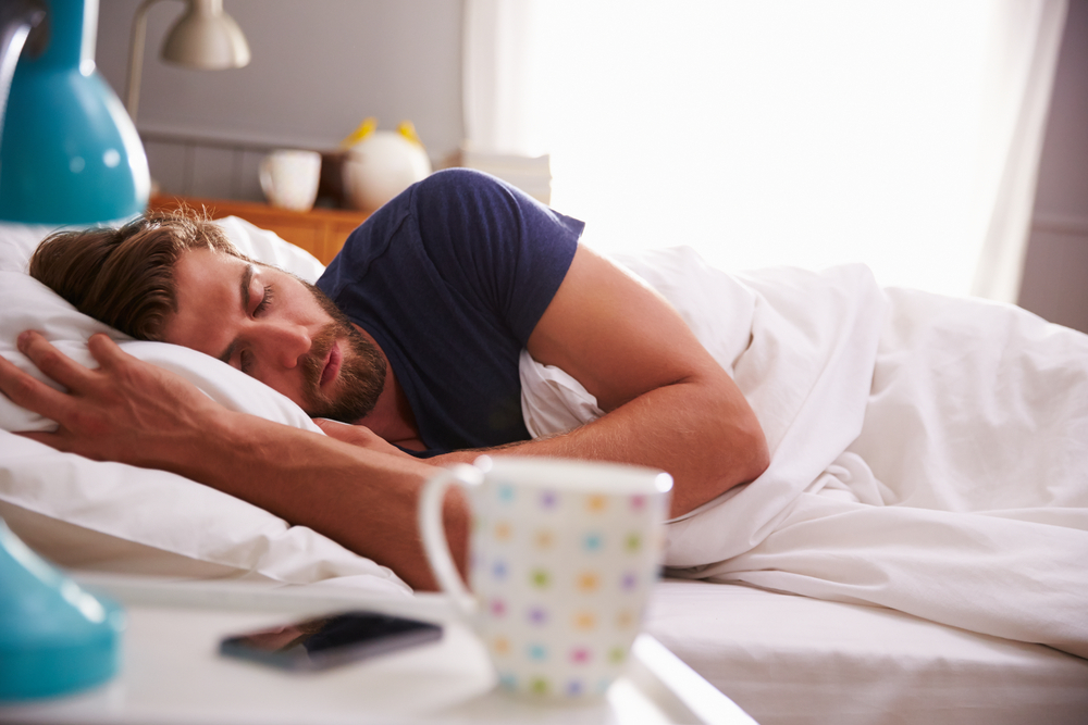  Man Sleeping In Bed 
