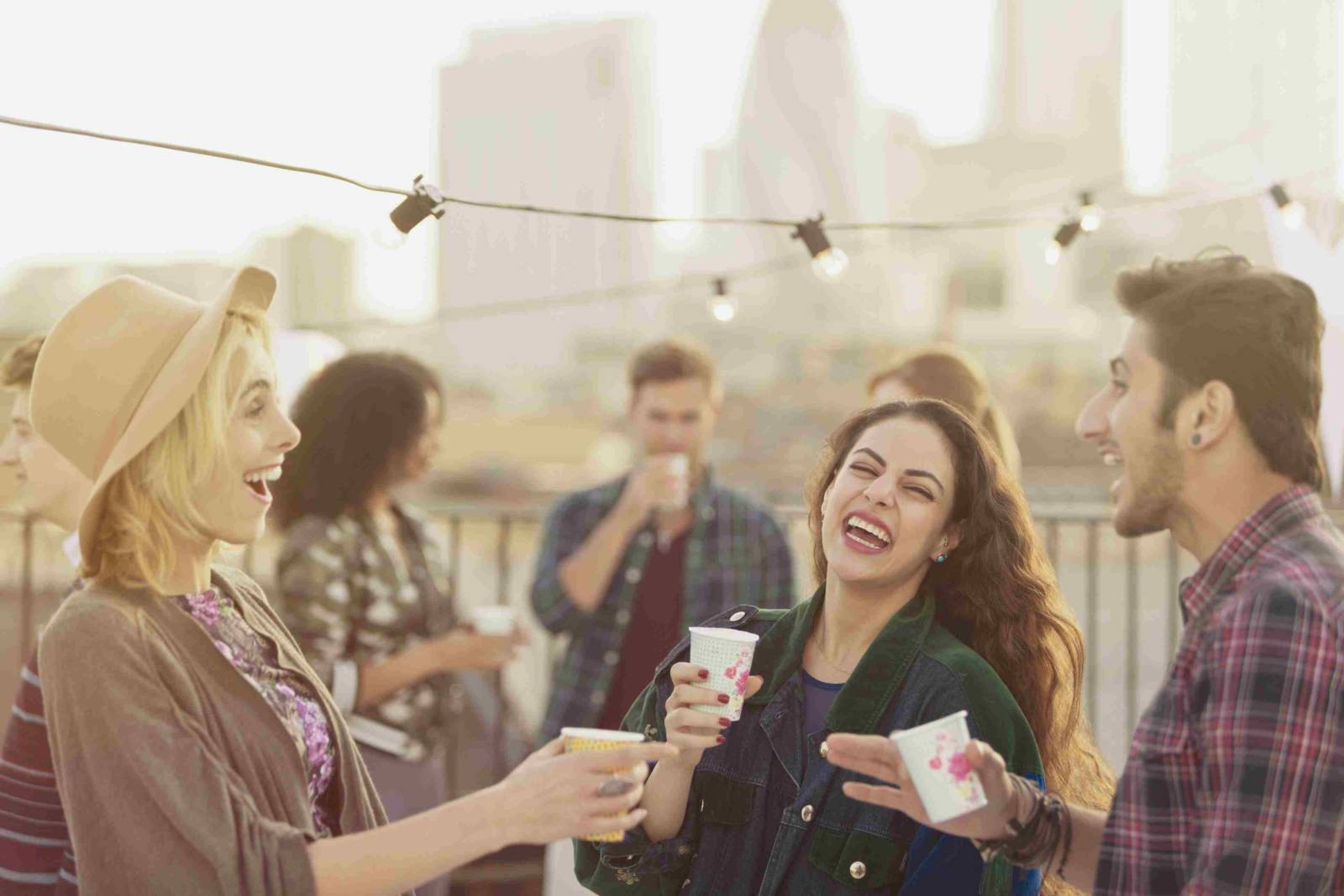 young people laughing at Party 