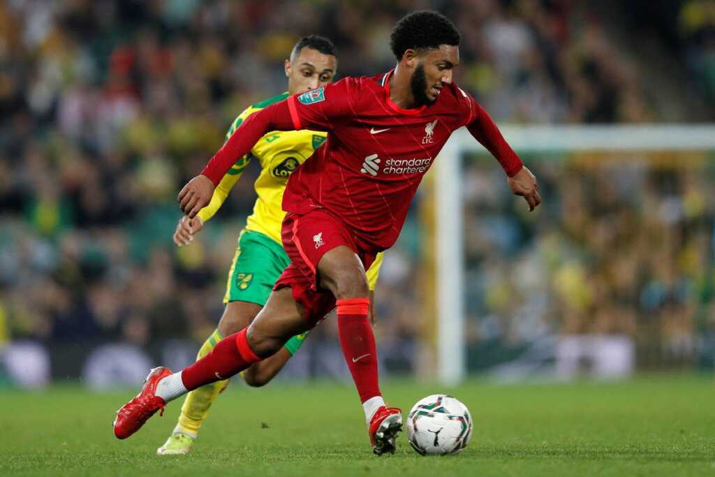 Joe Gomez against Norwich City