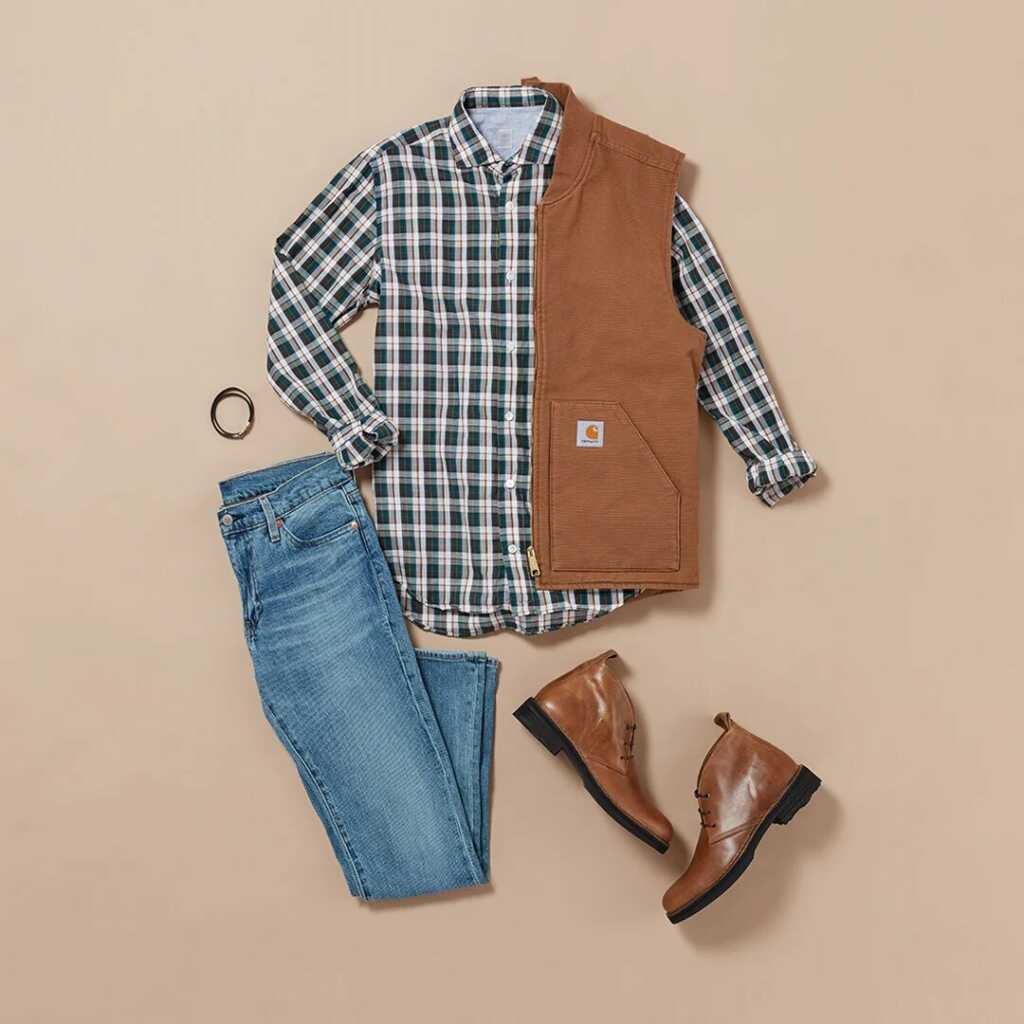 plaid fashion style for men