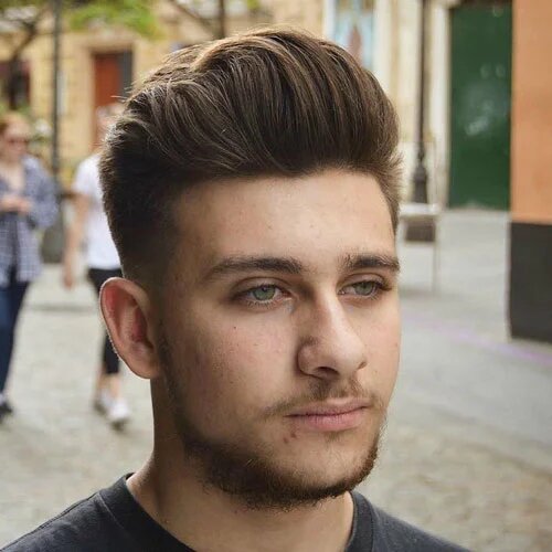 hairstyles for men with round face shape