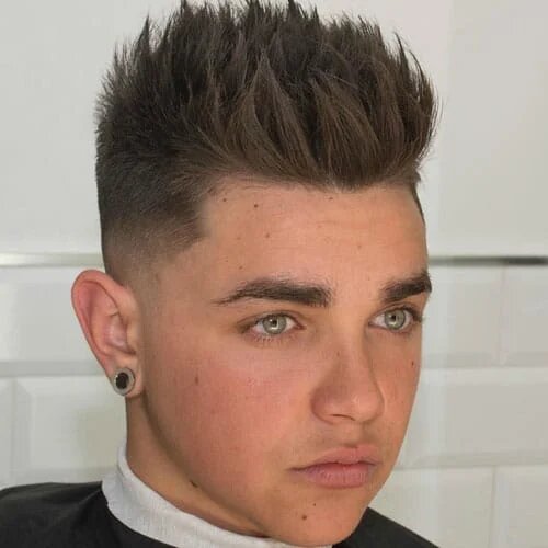 hairstyles for men with round face shape