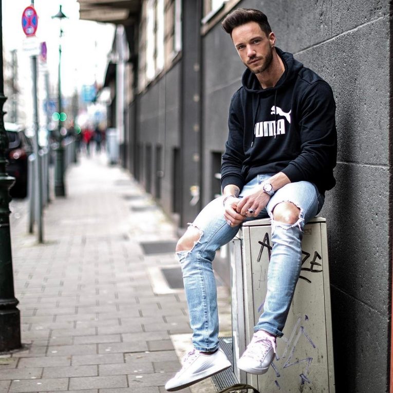 Hoodie with Classic Jeans