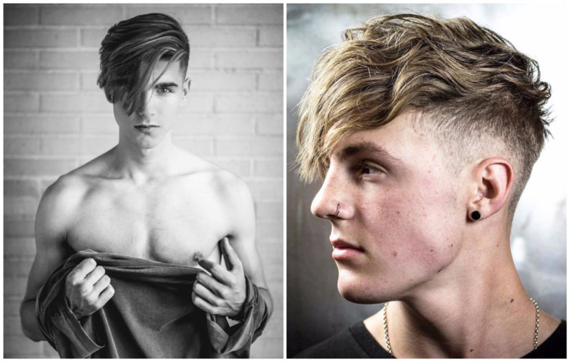 hairstyles for men with triangular face