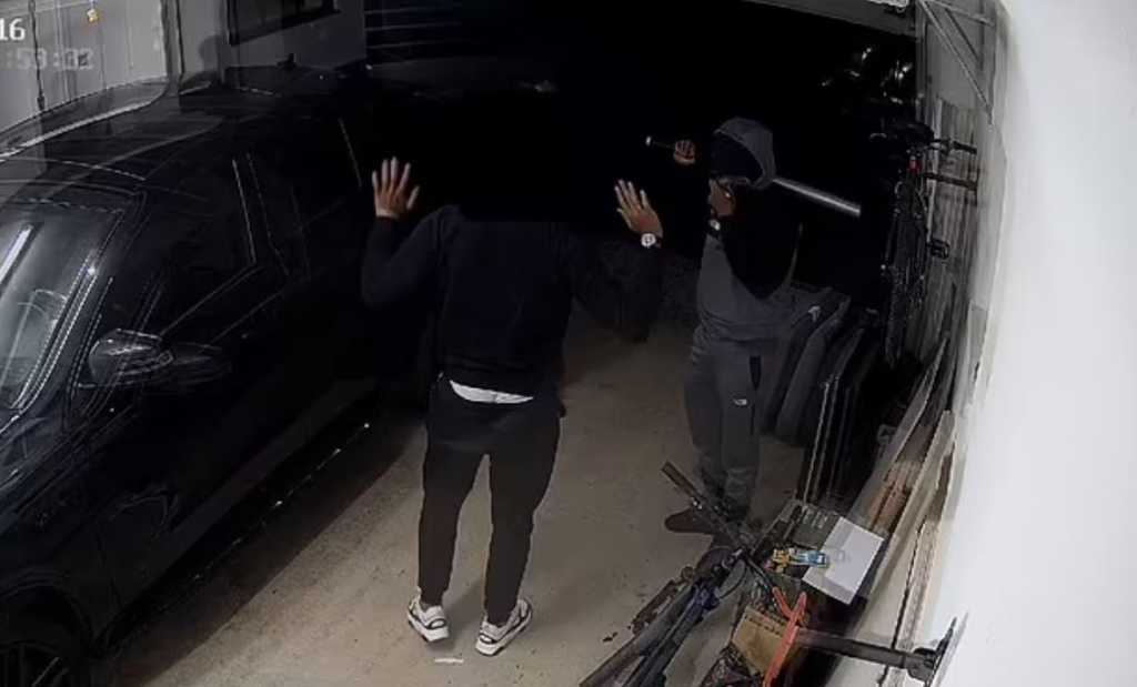Shocking moment Arsenal star Gabriel fights off masked thugs in horror baseball bat attack over his £45k Mercedes