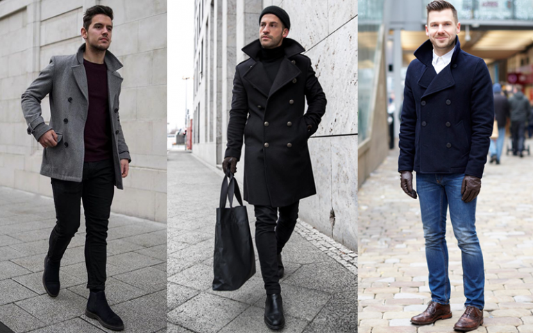 Peacoat with Popped Collar