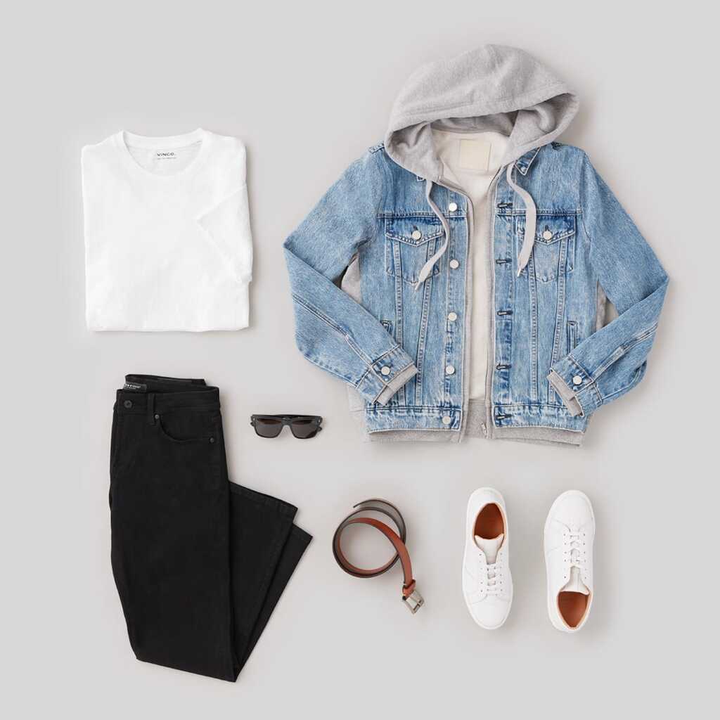 black denim outfit for men