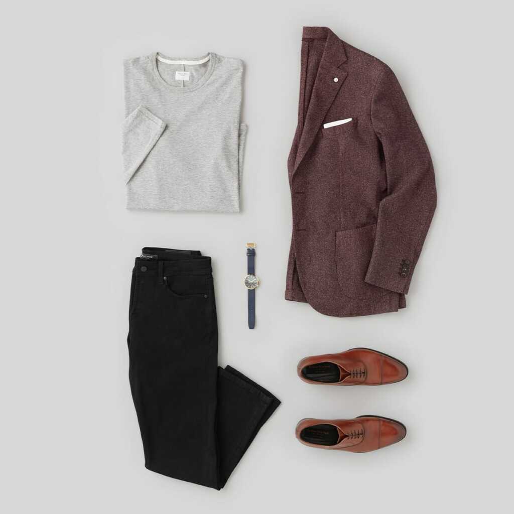 black denim outfit for men