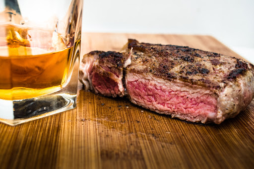 whiskey and beef steak recipe for men