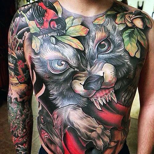 Wolf Tattoos for Men