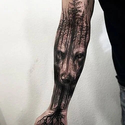 Wolf Tattoos for Men