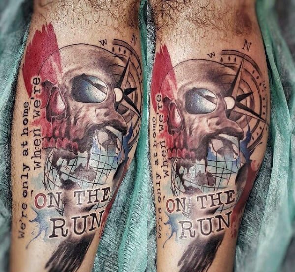 Travel Inspired Tattoos for men