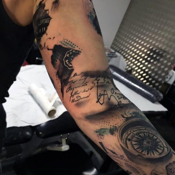 Travel Inspired Tattoos for men