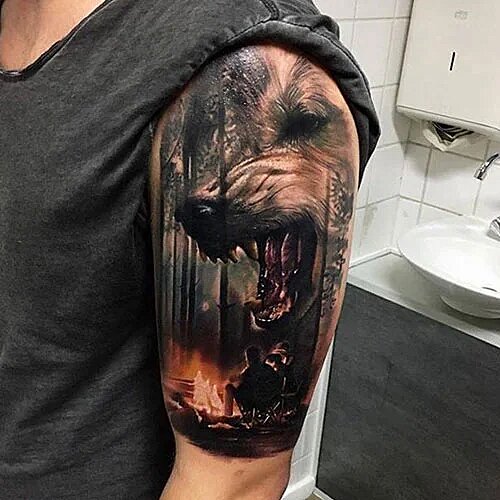 Wolf Tattoos for Men
