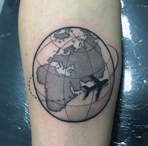 Travel Inspired Tattoos for men