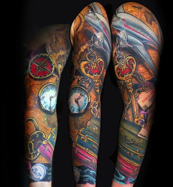 Travel Inspired Tattoos for men