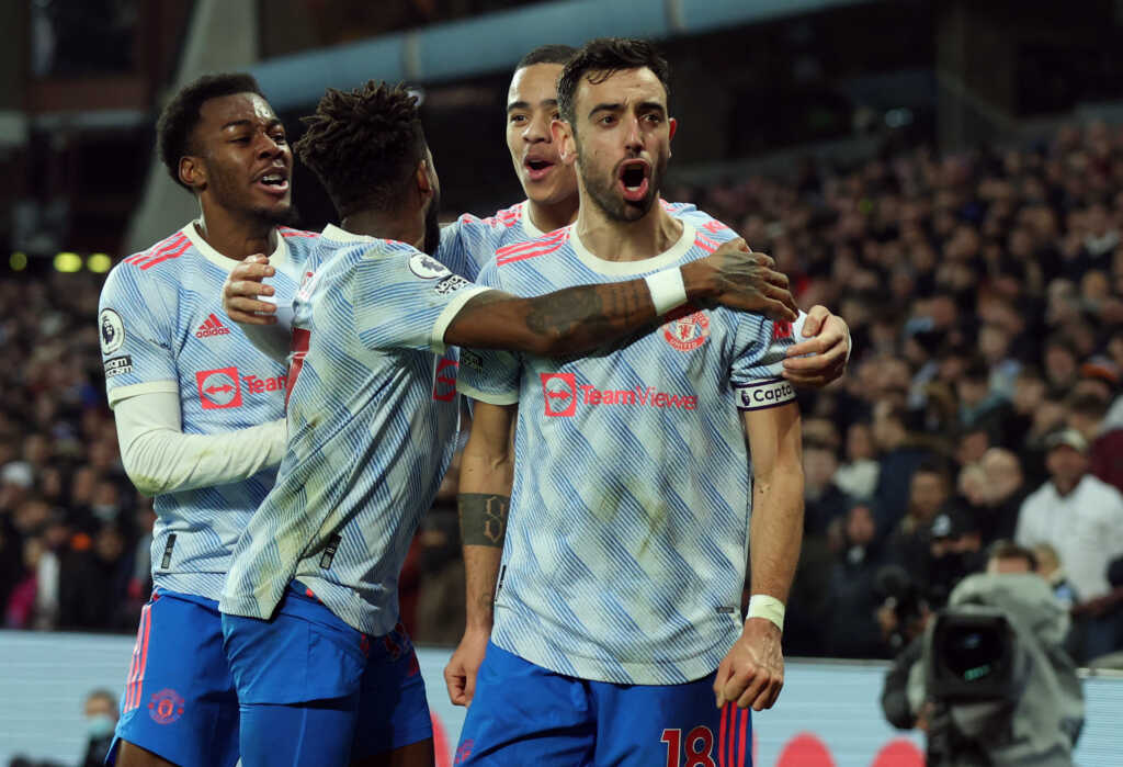 Bruno Fernandes celebrated