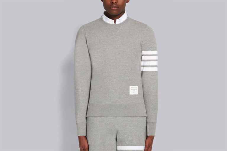 Thom Browne Engineered 4-Bar Jersey Sweatshirt