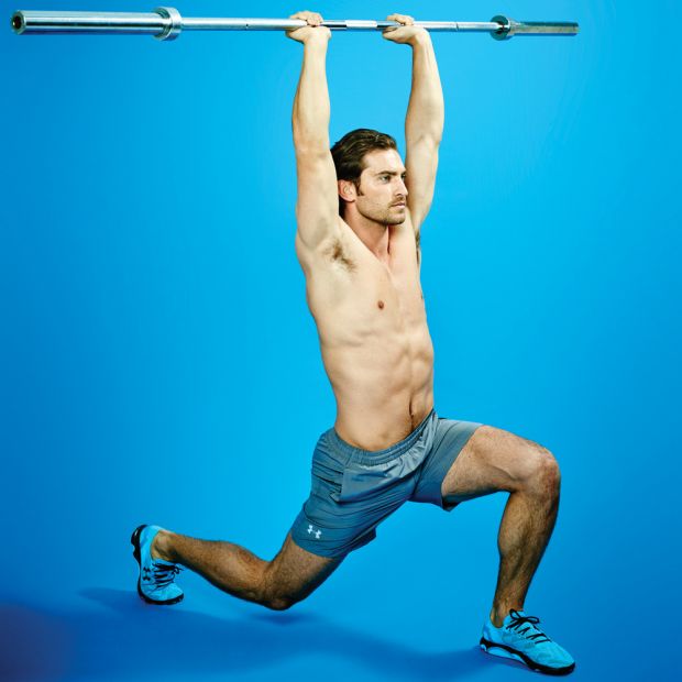 barbell-overhead-lunge