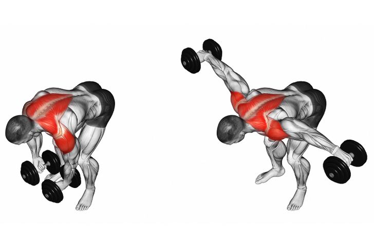 Bent over reverse fly