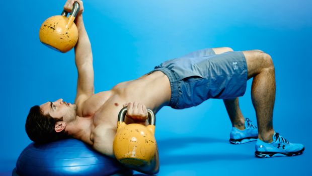 glute-bridge-kettlebell-chest-press