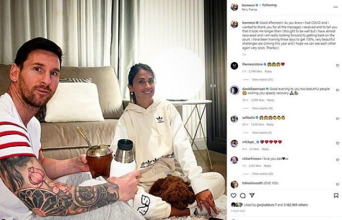 Lionel Messi reveals it's taking him 'longer than he thought' to recover from Covid in update to PSG