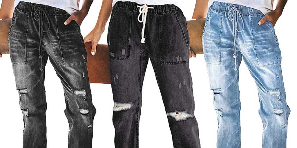 men Denim Joggers