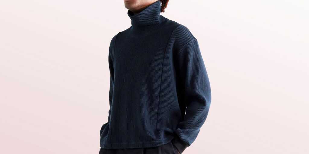 mens Mock Neck Knitwear