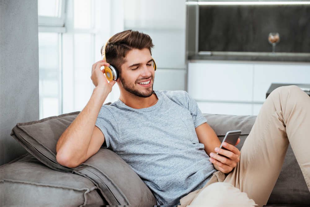 Man Listening Music 
